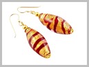 Valentina Boucles d'oreilles Verre Murano