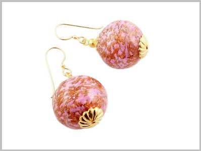 Cyrielle Boucles d'oreilles Verre Murano