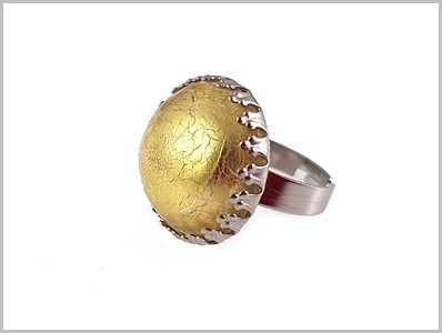 Athena Bague Verre Murano