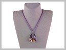 Lavender Pendentif Verre Murano