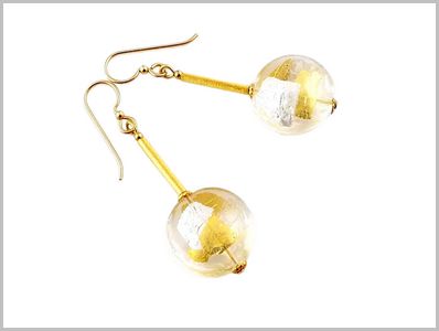Ondine Boucles d'oreilles Verre Murano