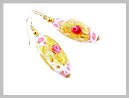 Elysea Boucles d'oreilles Verre Murano