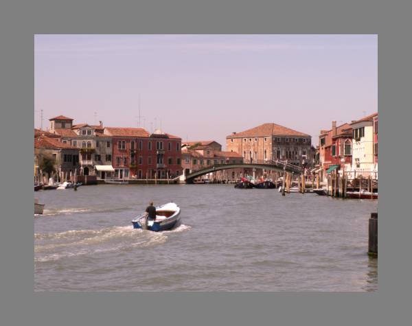 Le Canal de Murano depuis Museo et vue sur le Ponte Longo